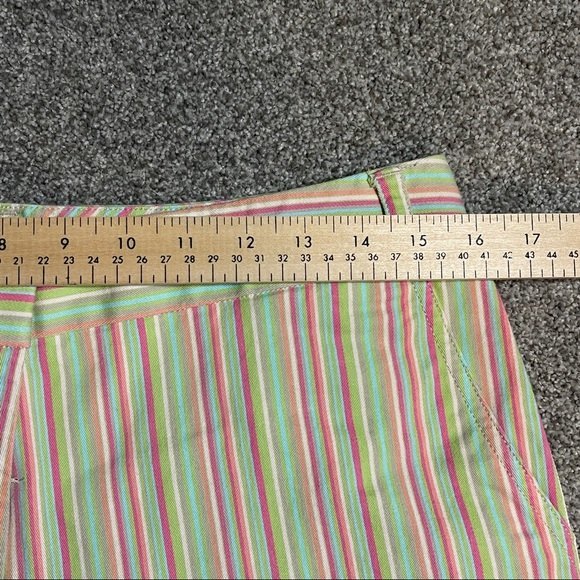 Sigrid Olsen 10 Capri Pants 32 X 20 Striped - Picture 8 of 10
